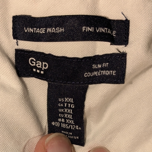 Men's GAP Oxford 2x. New with tags vintage wash. - Picture 4 of 4